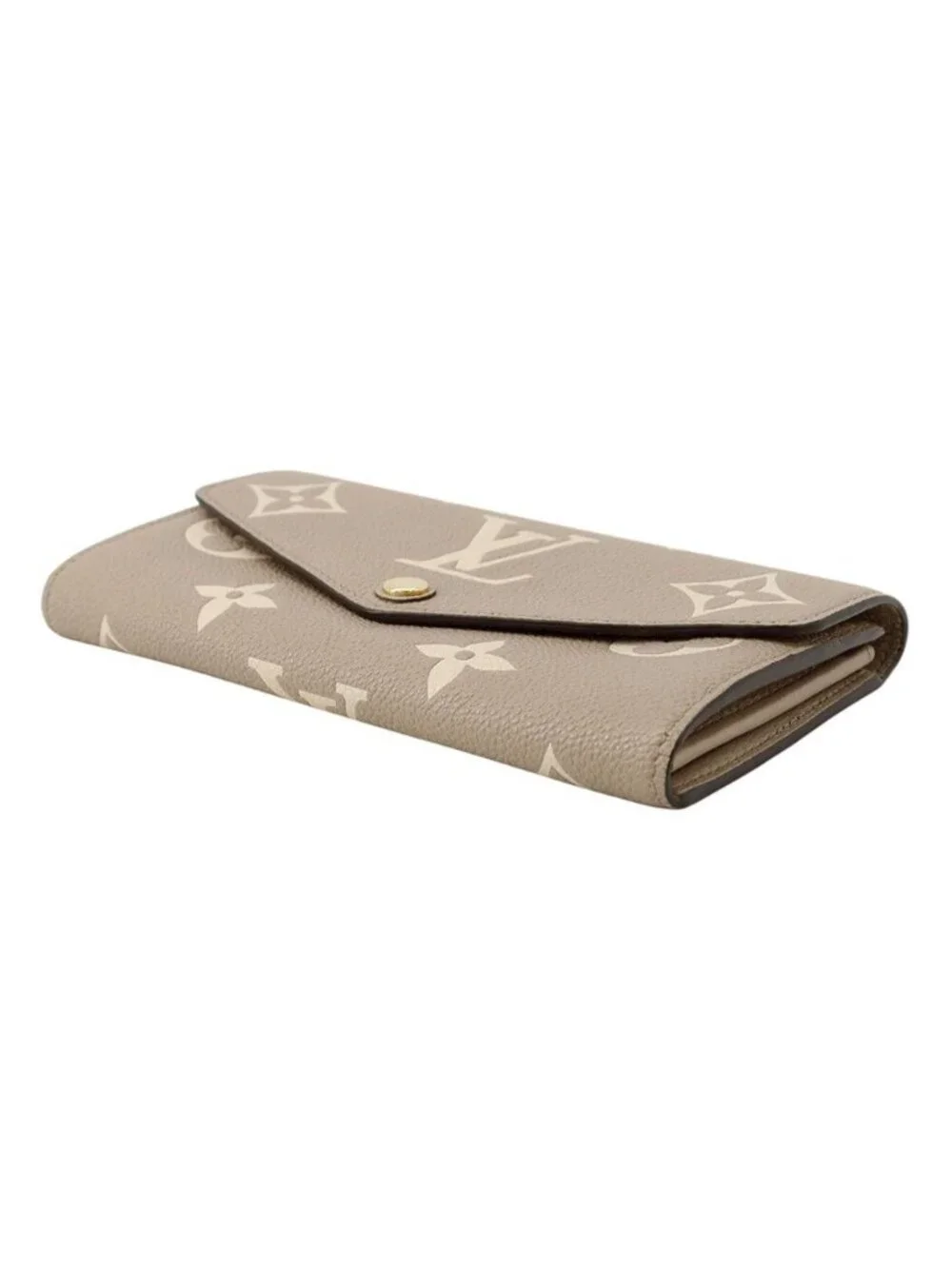 Louis Vuitton Wallet Monogram Empreinte Portefeuille Sarah NM Tourterelle